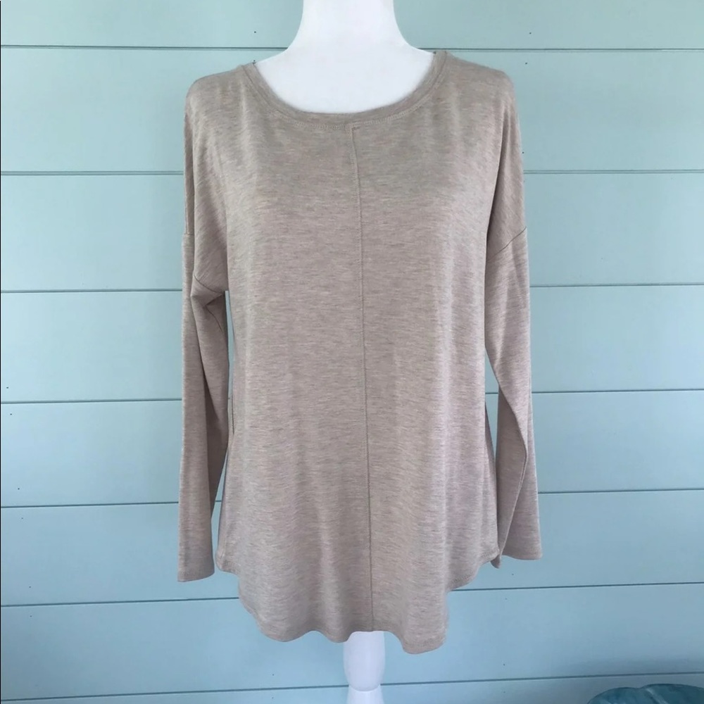 PREMISE Beige Tunic Long Sleeve Top NWT